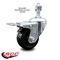 Service Caster 3.5 Inch Hard Rubber Wheel Swivel 12mm Threaded Stem Caster Total Lock Brake SCC-TSTTL20S3514-HRS-M1215 - alternate 2